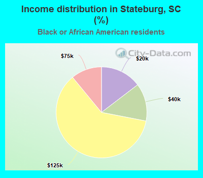 Income distribution in Stateburg, SC (%)