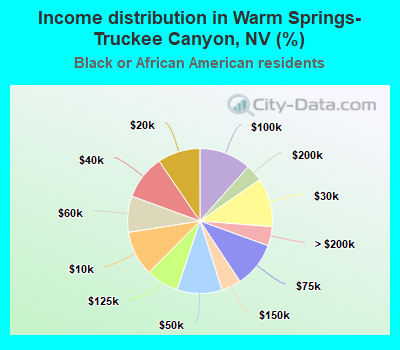Income distribution in Warm Springs-Truckee Canyon, NV (%)