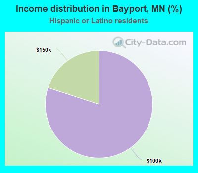 Income distribution in Bayport, MN (%)