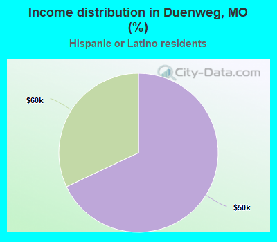 Income distribution in Duenweg, MO (%)