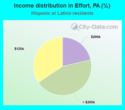 Income distribution in Effort, PA (%)