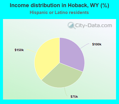 Income distribution in Hoback, WY (%)