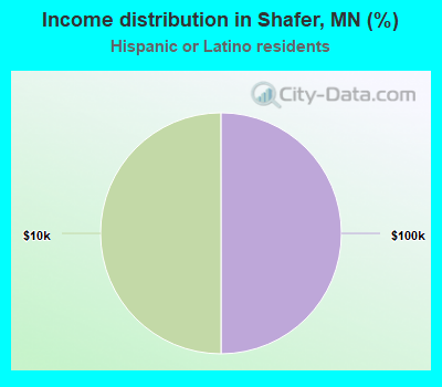 Income distribution in Shafer, MN (%)