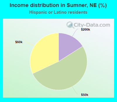 Income distribution in Sumner, NE (%)