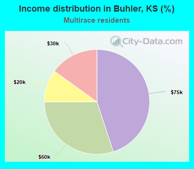 Income distribution in Buhler, KS (%)
