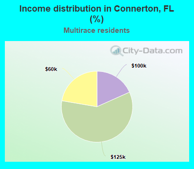 Income distribution in Connerton, FL (%)