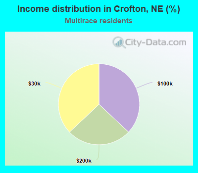 Income distribution in Crofton, NE (%)