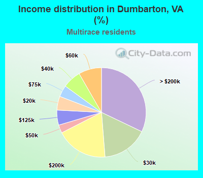 Income distribution in Dumbarton, VA (%)