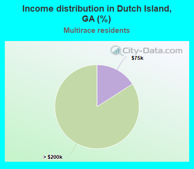 Income distribution in Dutch Island, GA (%)