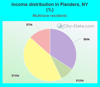 Income distribution in Flanders, NY (%)