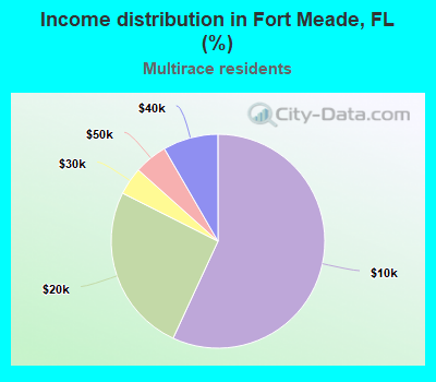 Income distribution in Fort Meade, FL (%)