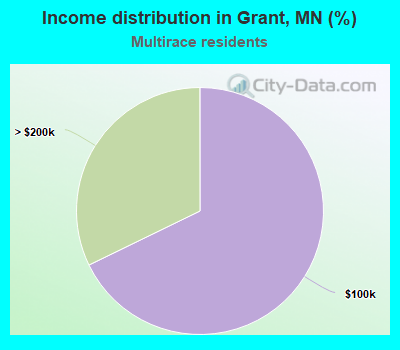 Income distribution in Grant, MN (%)