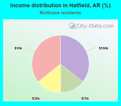 Income distribution in Hatfield, AR (%)