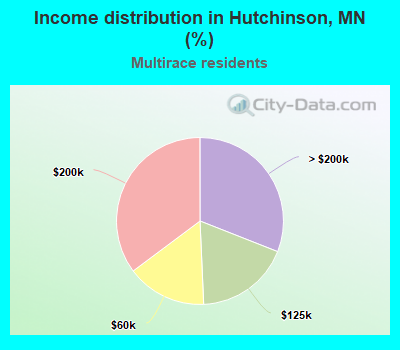 Income distribution in Hutchinson, MN (%)