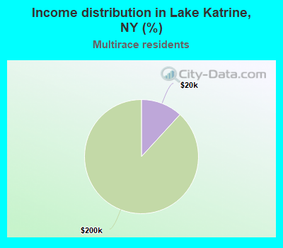 Income distribution in Lake Katrine, NY (%)