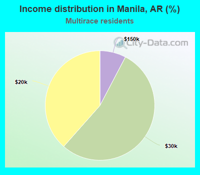 Income distribution in Manila, AR (%)