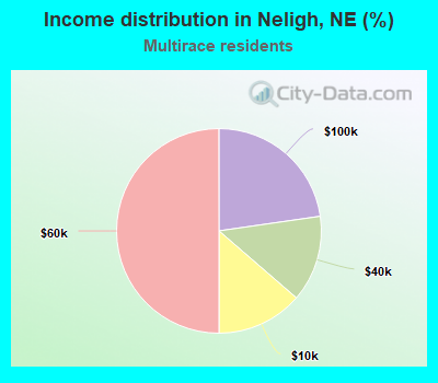 Income distribution in Neligh, NE (%)