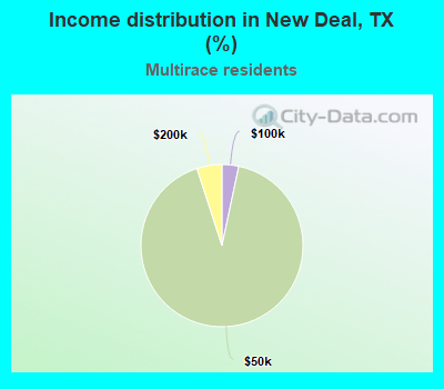 Income distribution in New Deal, TX (%)
