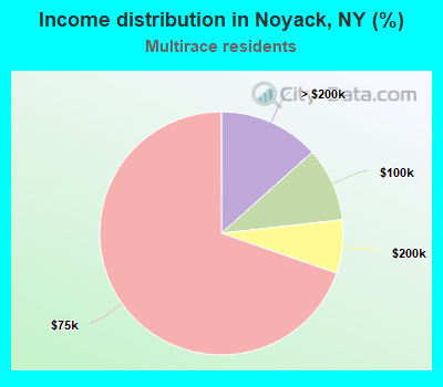 Income distribution in Noyack, NY (%)