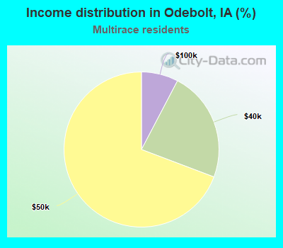 Income distribution in Odebolt, IA (%)