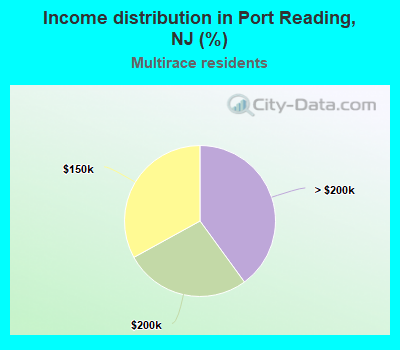 Income distribution in Port Reading, NJ (%)