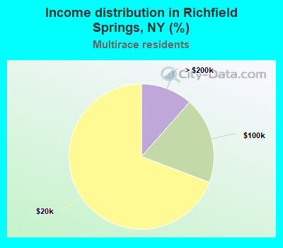 Income distribution in Richfield Springs, NY (%)