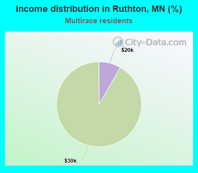 Income distribution in Ruthton, MN (%)