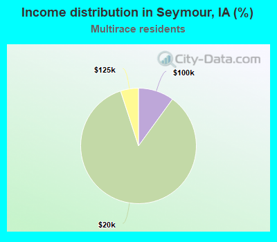 Income distribution in Seymour, IA (%)
