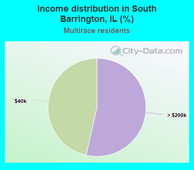 Income distribution in South Barrington, IL (%)