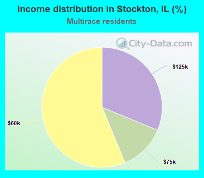 Income distribution in Stockton, IL (%)
