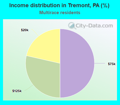 Income distribution in Tremont, PA (%)