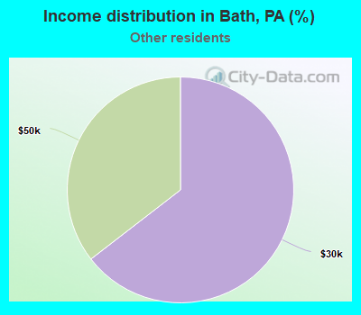 Income distribution in Bath, PA (%)