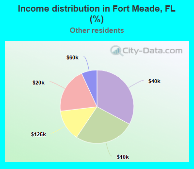 Income distribution in Fort Meade, FL (%)