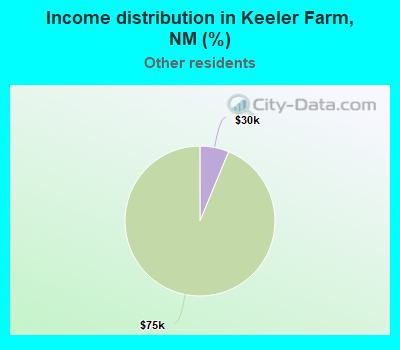 Income distribution in Keeler Farm, NM (%)