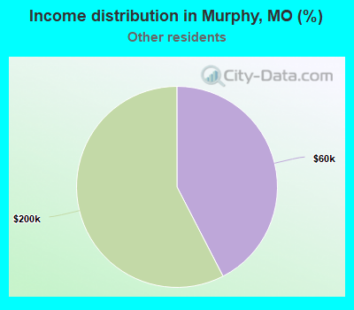 Income distribution in Murphy, MO (%)