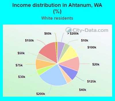 Income distribution in Ahtanum, WA (%)