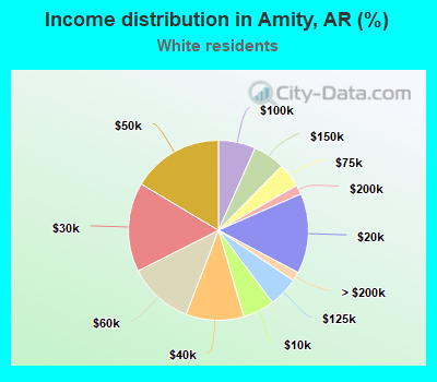 Income distribution in Amity, AR (%)