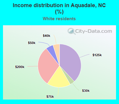 Income distribution in Aquadale, NC (%)