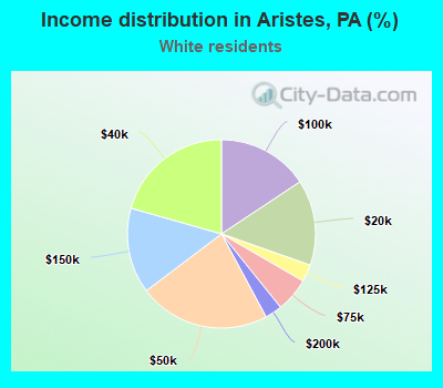 Income distribution in Aristes, PA (%)