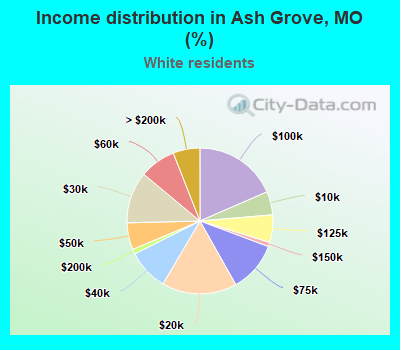 Income distribution in Ash Grove, MO (%)