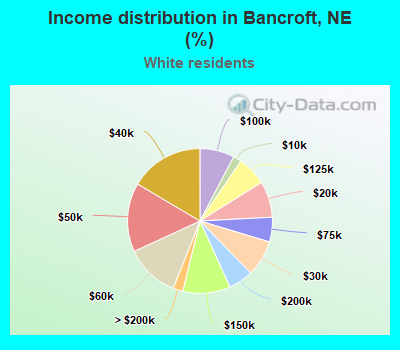 Income distribution in Bancroft, NE (%)