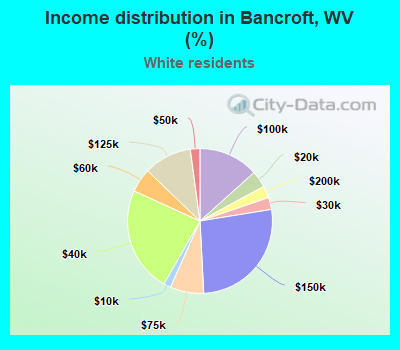 Income distribution in Bancroft, WV (%)