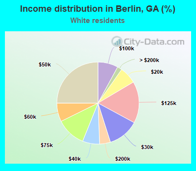 Income distribution in Berlin, GA (%)