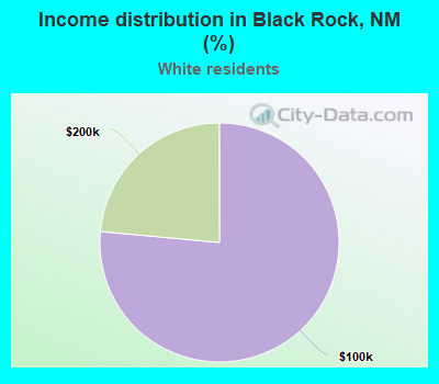 Income distribution in Black Rock, NM (%)
