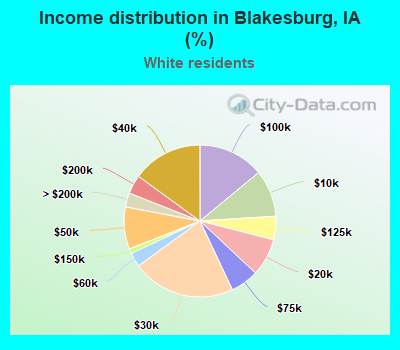 Income distribution in Blakesburg, IA (%)