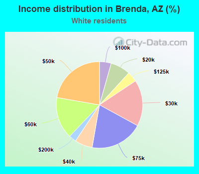 Income distribution in Brenda, AZ (%)