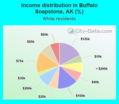 Income distribution in Buffalo Soapstone, AK (%)