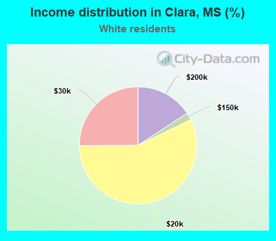 Income distribution in Clara, MS (%)