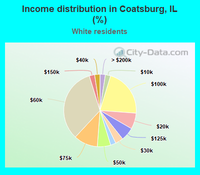 Income distribution in Coatsburg, IL (%)