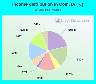 Income distribution in Coin, IA (%)